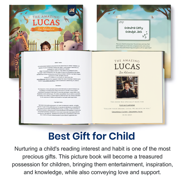 The Amazing Zoo Adventure | Baby Gifts | Personalized Kids Books