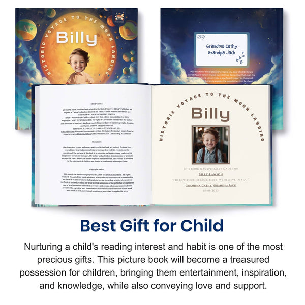 Time Travel Apollo 11 | Baby Gifts | Personalized Kids Books