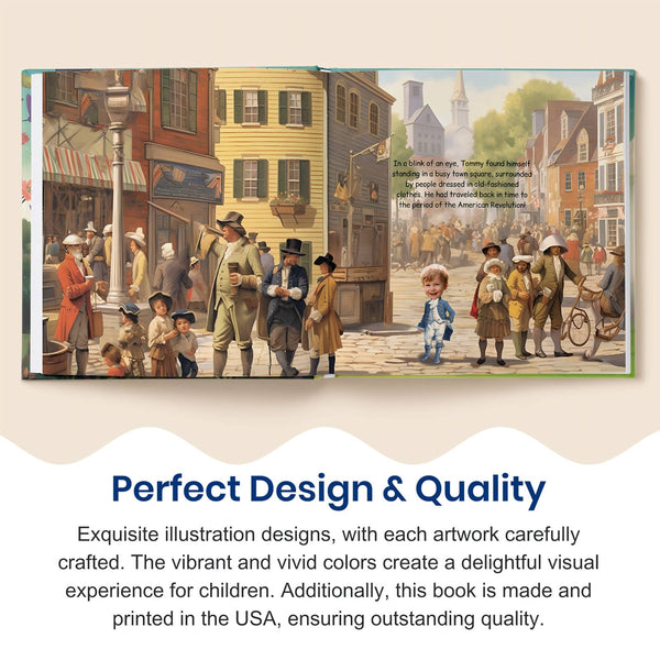 Time Travel Independence Day | Baby Gifts | Personalized Kids Books